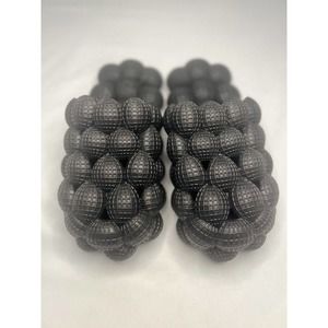 Massage Bubble Slippers Slides Rubber (Women’s 6) Rubber Black C&C California